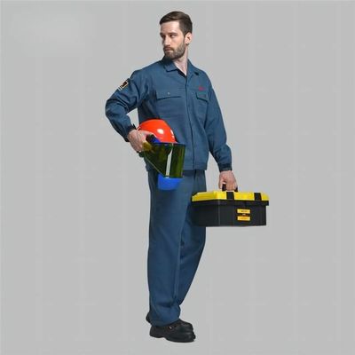 주문 아크 플래시 보호를 위한 본질적으로 난연성 직물을 사용한 전기 엔지니어 안전 작업복, NFPA 70E 표준, 가볍고 편안한 온라인 제조