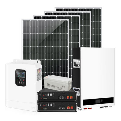 주문 독립형 전원 공급 장치용 리튬 배터리 1000W-7200W가 포함된 완전한 오프 그리드 태양광 키트 온라인 제조