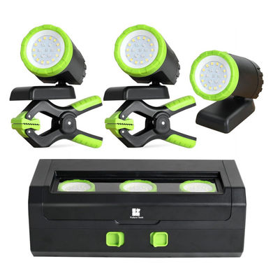 주문 3-팩 360° 회전 가능한 LED 작업등 650 루멘 밝기 및 캠핑용 USB 재충전 배터리 온라인 제조