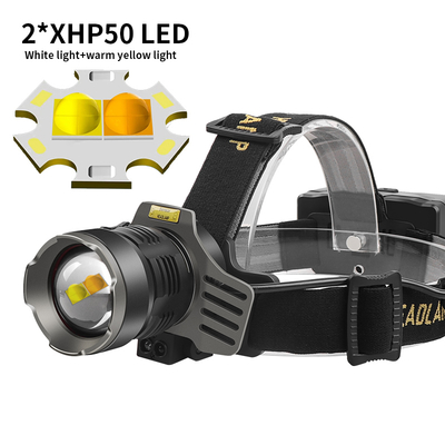 주문 OEM High Lumen Rechargeable LED Headlamp, Zoomable Waterproof USB-C Head Torch for Outdoor & Work – FT-H651A Series 온라인 제조