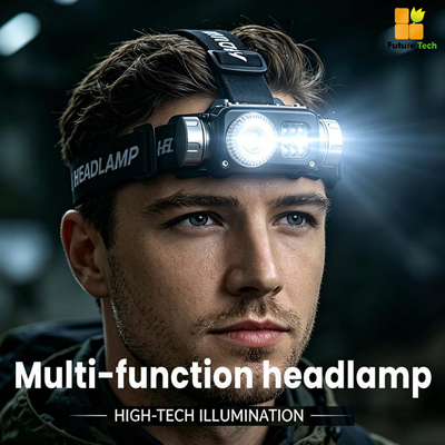 구입하다 RGB LED 헤드램프 작업등 (Type-C 충전 및 IPX4 방수 기능, 야외 활동용) 온라인 제조