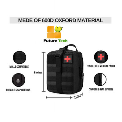 좋은 가격 600D 옥스포드 직물 응급용품 가방 CE/ISO13485 외관용 전술 의료용품 인증 온라인으로