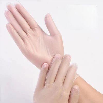 좋은 가격 CE EN455 인증 투명 일회용 PVC 장갑 온라인으로