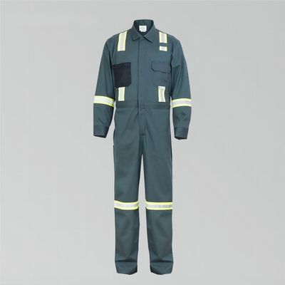 좋은 가격 88% 면화 12% 나일론 안전복 NFPA 70E 및 2112 360° 반사 줄무늬로 인증 온라인으로