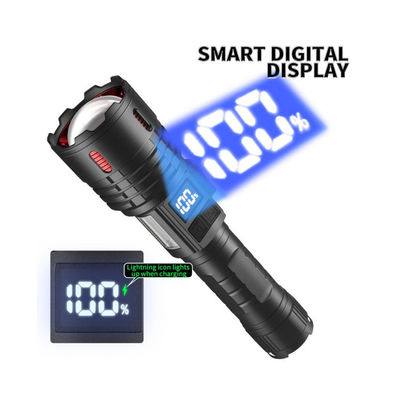 좋은 가격 캠핑 하이킹 야외용 충전식 Type-C USB 및 텔레스코픽 줌 기능을 갖춘 강력한 1500-1600 루멘 LED 토치 손전등 온라인으로